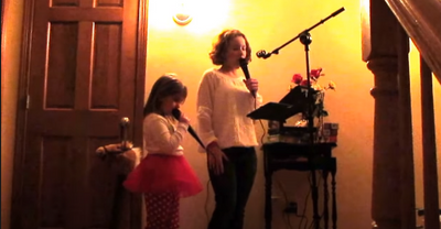Applause - granddaughters rocking out with their new singtrix. Priceless time together