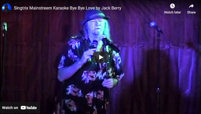 Singtrix Mainstreem Karaoke Bye Bye Love by Jack Berry