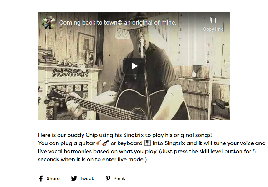 Chip Playing Original Songs with Singtrix!