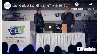 #Singtrix Innovation Award Winner gets 4th place at #CES LastGadgetStanding