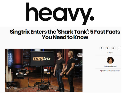 <em>Heavy.com</em> - "Singtrix Enters the 'Shark Tank': 5 Fast Facts You Need to Know"