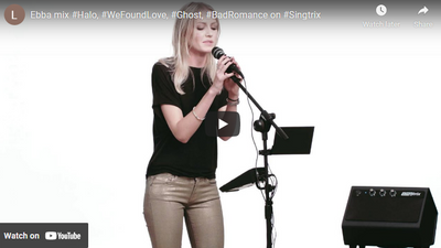 Ebba mix #Halo, #WeFoundLove, #Ghost, #BadRomance on #Singtrix