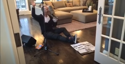 Donnie Wahlberg Loves His New Toy - Gift from wife Jenny