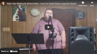 Right Here Waiting by Richard Marx - Cover by Caleb Rabion using the Singtrix Karaoke System