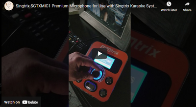 Singtrix SGTXMIC1 Premium Microphone for Use with Singtrix Karaoke System