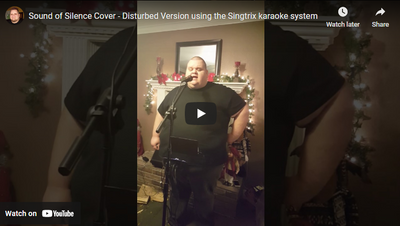 Sound of Silence Cover - Disturbed Version using the Singtrix karaoke system