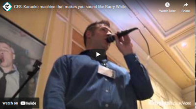 CES: Karaoke machine that makes you sound like Barry White