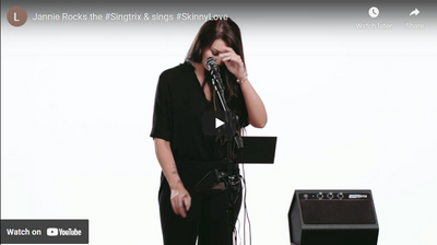 Jannie Rocks the #Singtrix & sings #SkinnyLove