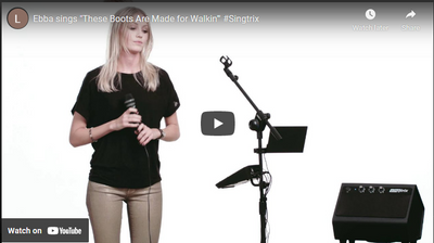 Ebba sings "These Boots Are Made for Walkin'" #Singtrix